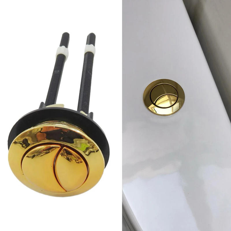 Description Picture 6 of item38mm Gold Toilet Tank Button Bathroom Toilet Push Button Single Button Toilet Old-fashioned Water Tank Cover Accessories