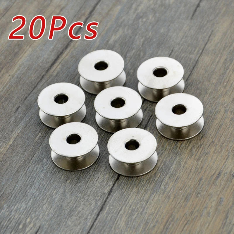 Description Picture 5 of item5/20pcs Sewing Machine Metal Bobbins Industrial Sewing Machine Parts High Hardness Flat Car Iron Bobbin Shuttle Craft Sew
