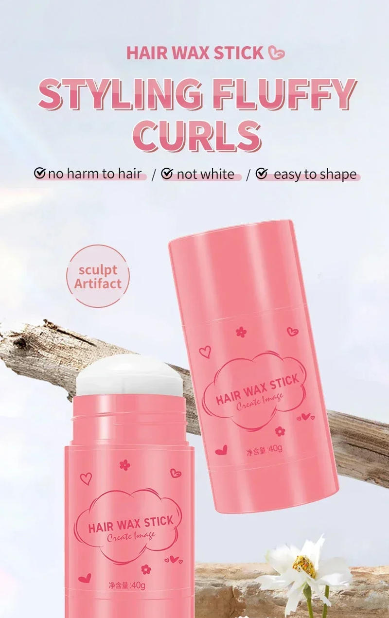 Description Picture 2 of itemSolid Styling Hair Wax Stick Crushed Hair Finishing Balm Long Styling Hair Finishing Stick Styling Balm Wholesale Makeup