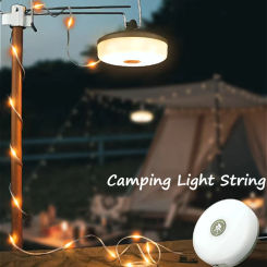 RGB Warm Light Camping Light String Camping Light Field Lighting Ambient Light Tent Light Solar USB Charging Waterproof