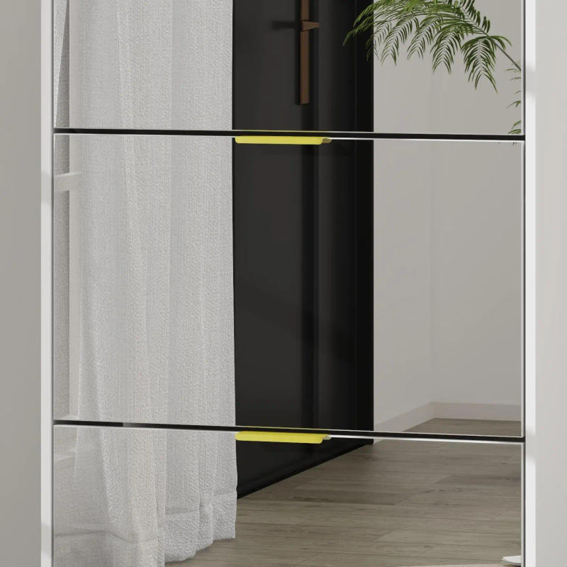 Description Picture 6 of itemModern Shoe Storage Cabinet with 3 Drawers & Mirror, Wood 3-Tier Shoe Rack Organizer for Entryway, Bedroom & Hallway, White