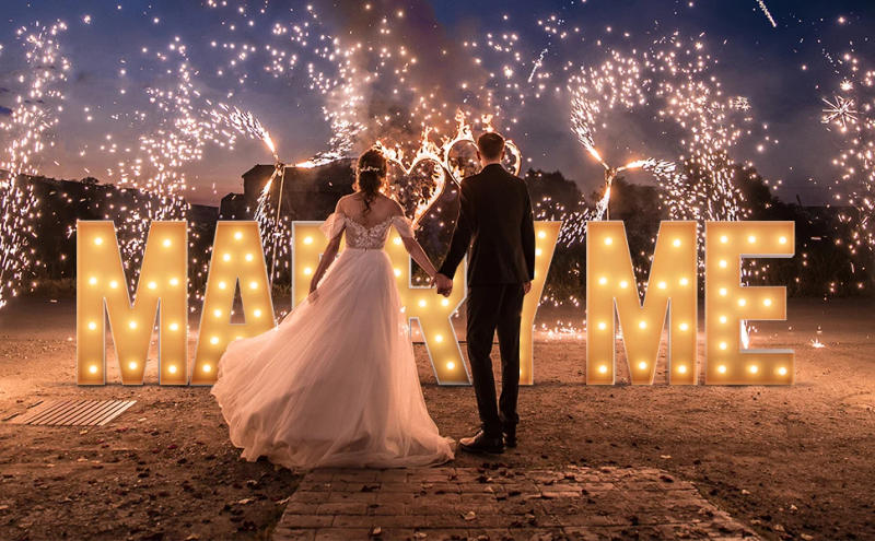 Description Picture 4 of item4FT DIY Marquee Light Up Letters Mosaic Large Letter With Warm Lights LOVE BABY PROM Backdrop Decor For Wedding Halloween Party