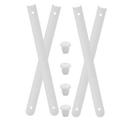 4 Sets Drawer Slides Guide Rail Parts Track Furniture Plastic Bottom Mount Glides Dresser Undermount Replacement Punch Free
