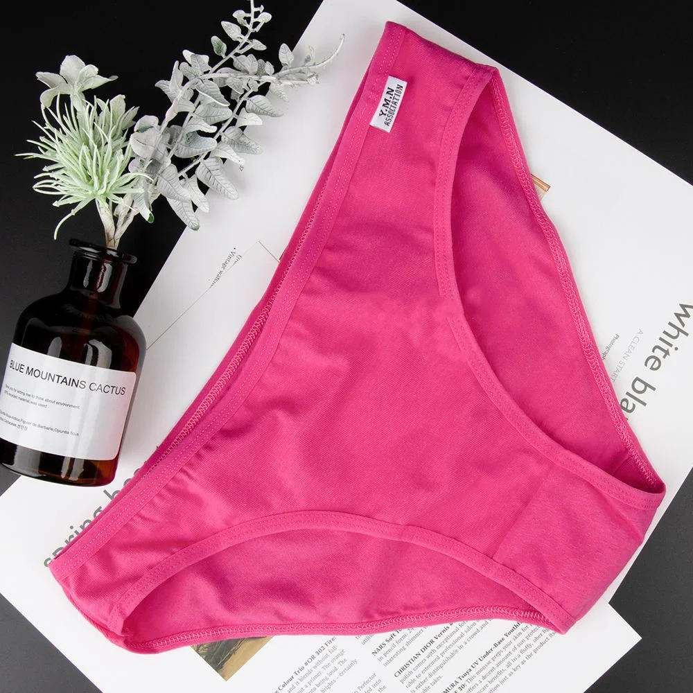 Description Picture 6 of item3pcs Soft Cotton Underwear Women Panties Sexy Bikini Brief Shorts Underpant Solid Panty Female Intimates Girl Briefs