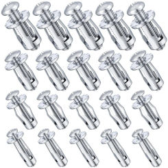 20Pcs M 4 M5 M6 M8 Jack Nuts, Carbon Steel Expansion Screw Nut Fasteners For Securing Plate Frame Container Tag