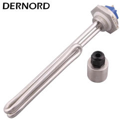 DERNORD Electric Water Heater DN25 1"BSP Immersion Heating Element for Brewing 230v 3500w 240v 2400w SUS304