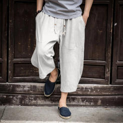 Streetwear Cross Pants Men’s Harajuku Casual Solid Harem Pants Male Baggy Jogger Sweatpants Woman Large Size Summer Sweatpants
