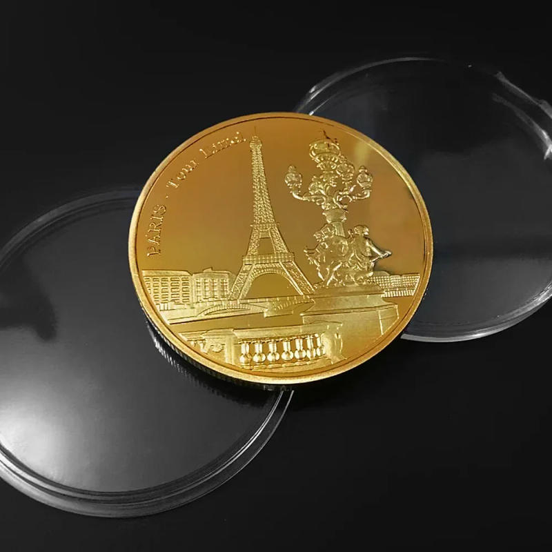 Description Picture 3 of itemParis Eiffel Tower Coin Collection Travel Collection Commemorative Coins Commemorative Coins Non-currency
