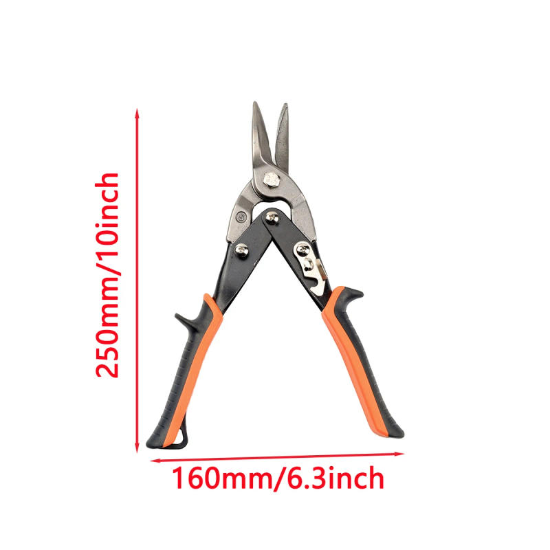 Description Picture 4 of itemKMT  10inch Tin Snips Set,Metal  Cutting Shears Snips, Made of Chrome Vanadium Steel ,Cutting Steel, Iron Plate