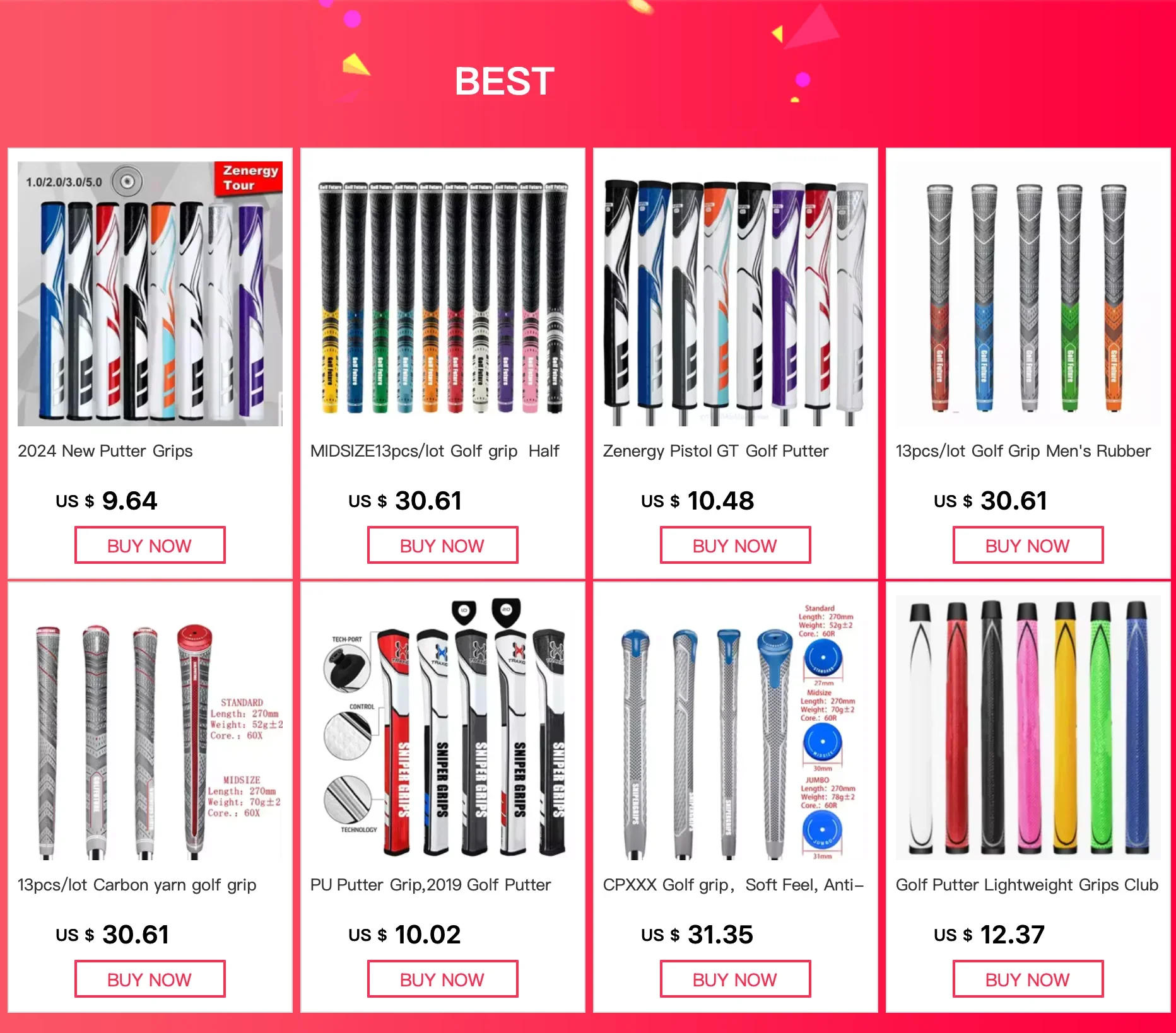 Description Picture 2 of itemFLATSO XL 2.0 Long Putter Grip 13.75 inch Plus Putter Grip Mid-length Putters Grips