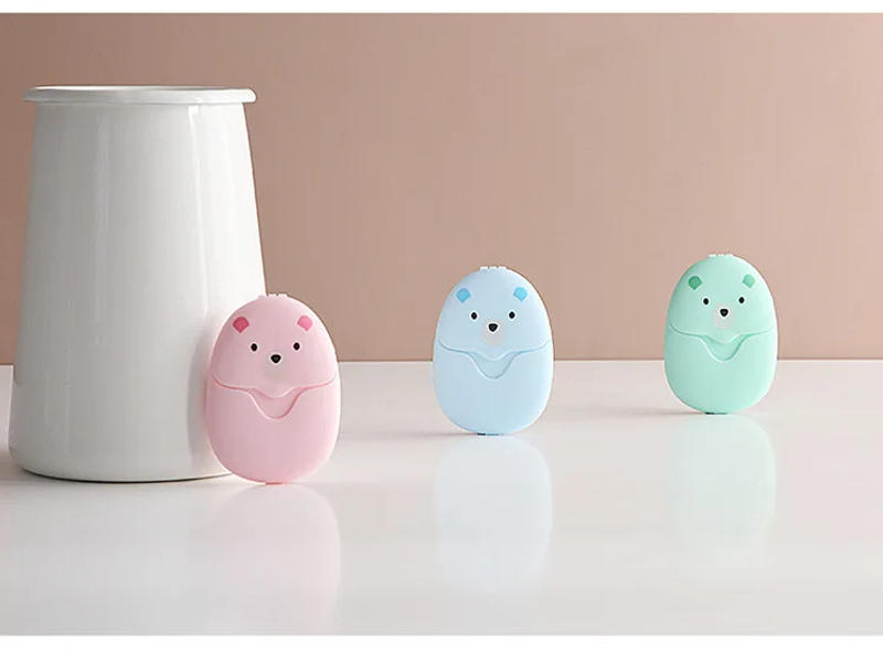 Description Picture 5 of item50pcs Travel Soap Paper Sheets Portable Disposable Hand Washing Cleaning Soap for Outdoor Camping Hiking Emergency Use