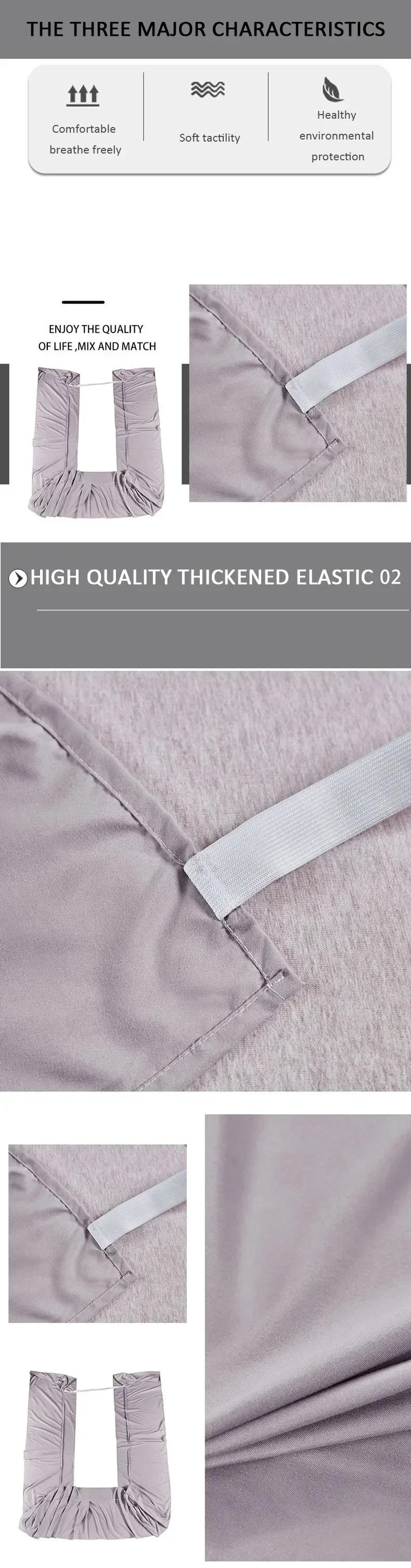 Description Picture 3 of item1PC Solid Colour Open Corner Bed Skirt Brushed Bed Cover Sheet Home Hotel Bed Skirt Bedspread Double/ King/ Queen/ Queen Size