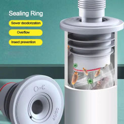 Bathroom Accessories Kitchen Shower Drainer Seal One Way Valve Sewer Pipe Sealing Ring Drain Cover Water Pipe Plug Floor Drain