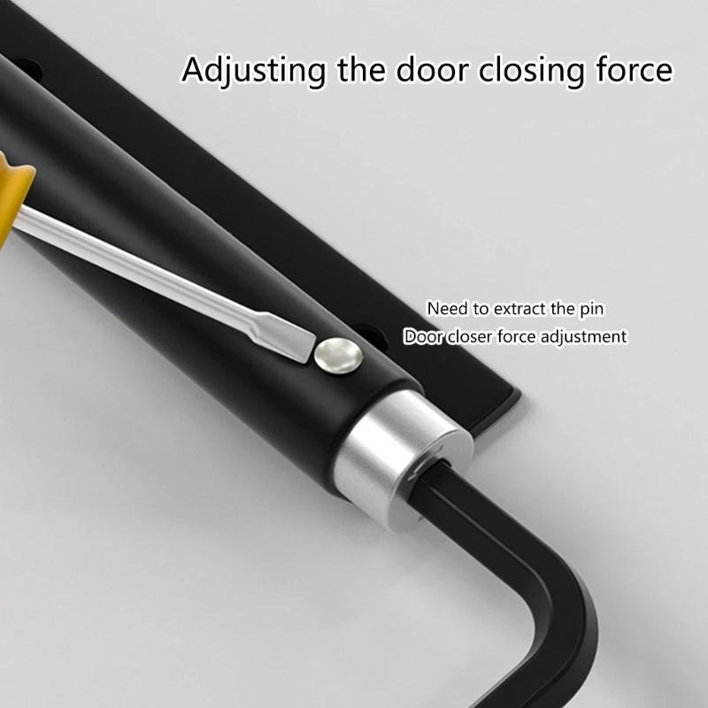 Description Picture 6 of itemAutomatic Rebounds Door Closers Surface Mounted Spring Door Closers Adjustable Door Hinge Heavy Duty Door Hardware