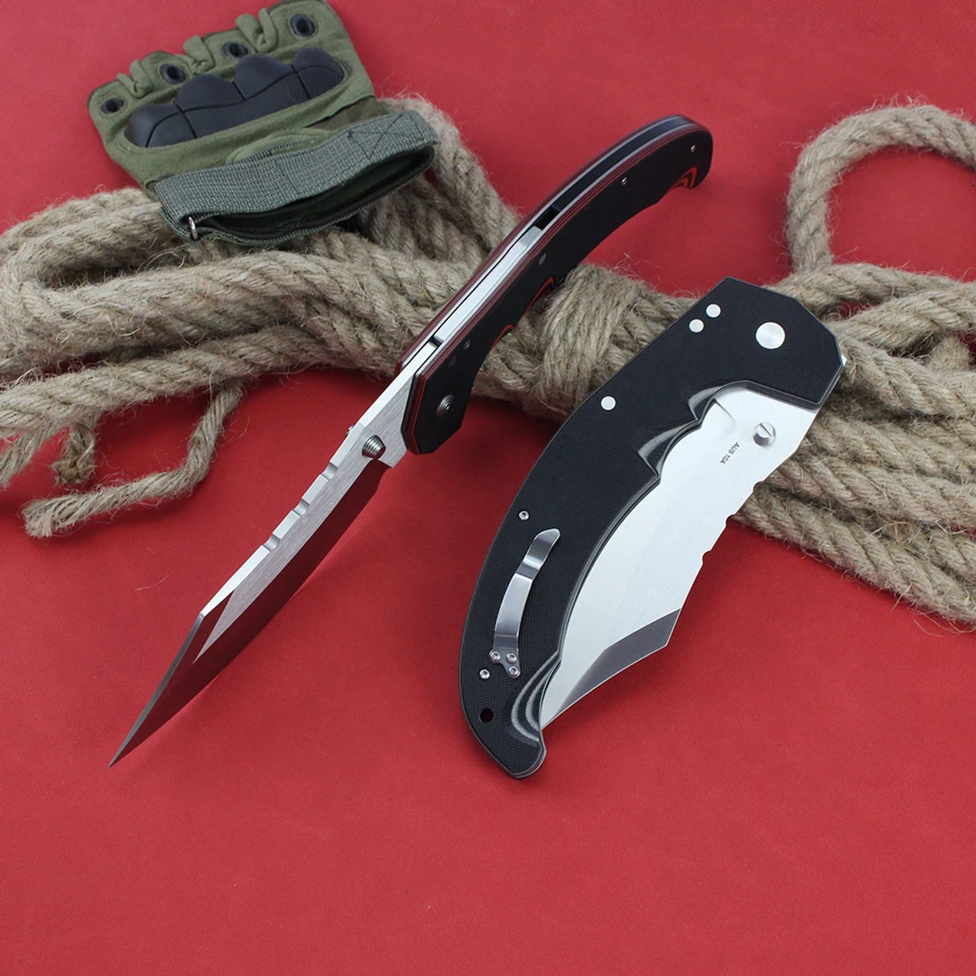 Description Picture 6 of itemCold New Outdoor Folding Knife 2024 MAYHEM AUS10A Steel Blade Military Tactical Survival Hunting Large Knives EDC Multi Tools