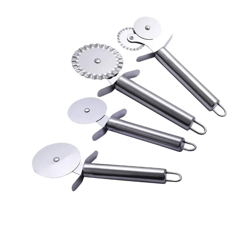 Description Picture 6 of itemPizza Roller Cutter Stainless Steel Pizza Knife Shovel Cake Crepes Multifunction Round Wave Cutter Wheels Hob Pizza Baking Tools