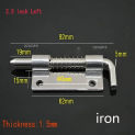 1Pc 304 Stainless Steel Spring Bolt Cupboard Door Hinge Electric Box Iron Cabinet Supporting Door Shaft