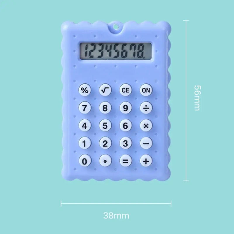 Description Picture 6 of itemBattery Mini Calculator High Quality 8-Digit Display Biscuit Shape Scientific Calculators Mini Battery Calculator Stationery