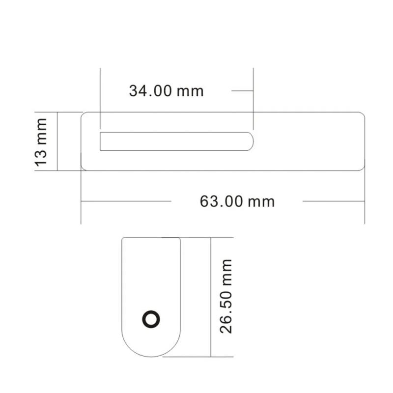 Description Picture 6 of item1pc Electric Guitar Pickguard Holder Pick Guard Scratch Plate Support Bracket With 2 Screws 1 Nut For LP Les Paul Guitars