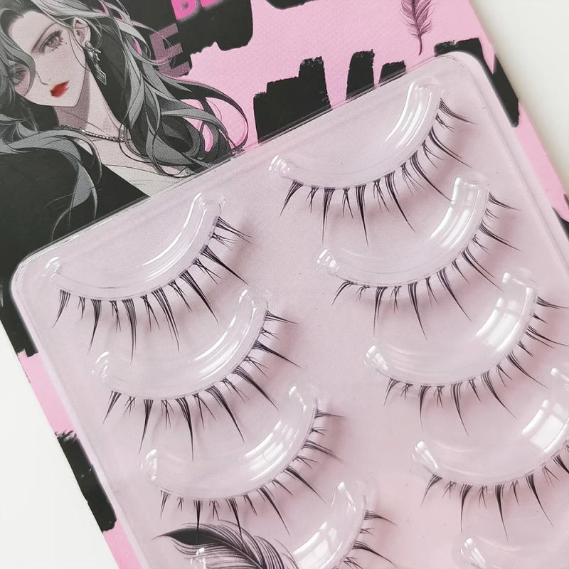 Description Picture 6 of itemBLINKWAVE manhua lashes 5 Pairs Little Devil Fairy Fairy Eyelash Natural eyelashes Comic Eyes manga lashes korean makeup
