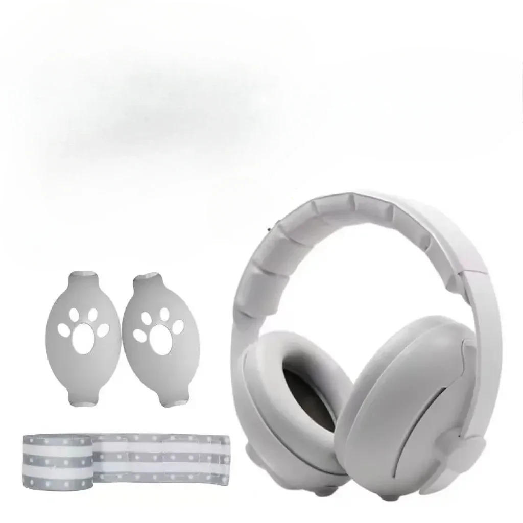 Description Picture 2 of itemNew Baby Ear Protection Noise Cancelling Headphones 2-in-1 Convertible Design Noise Reduction Earmuffs for Infant Improves Sleep