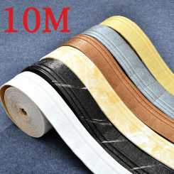 10M/Roll 3D Wall Sticker Wall Trim Line Self Adhesive Skirting Line Waterproof Baseboard Wallpaper Anti-Collision Decoration