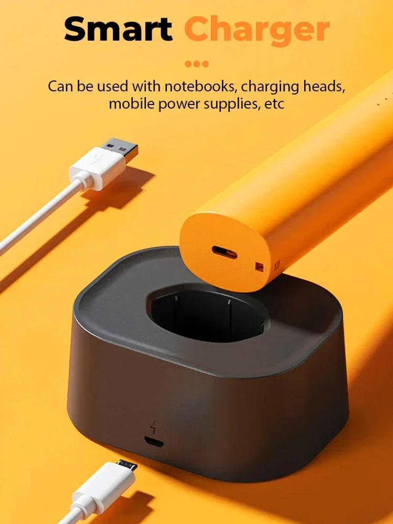 Description Picture 6 of itemUpgraded 3000V Electric Mosquito Swatter USB Rechargeable Mosquito Killer Lamp Fly Swatter Insect Killer Racket with Base 2-in-1