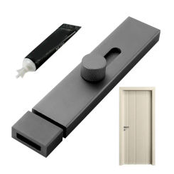Latch Locks For Inside Door Aluminum Alloy Adhesive Door Latch Slide Door Locks Wear-Resistant Door Latch Slide Lock Latch Door
