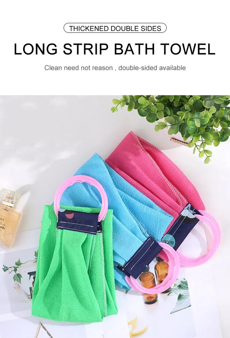 Description Picture 2 of itemBath Washers A Long Back Pulled Stripping and Scrubbing Bath Towel for Rubbing Wash and Rub Dirt