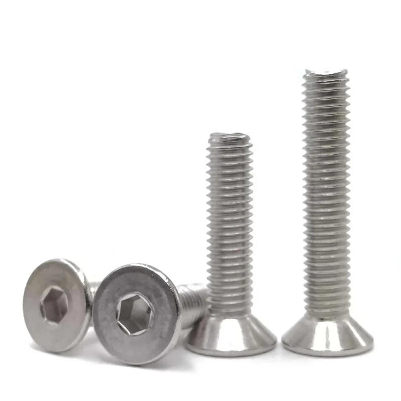 Description Picture 4 of item5-50pcs DIN7991 Allen Key M1.6 M2 M2.5 M3 M4 M5 M6 M8 Stainless Steel 304 Hex Socket screw Flat Countersunk Head Screws