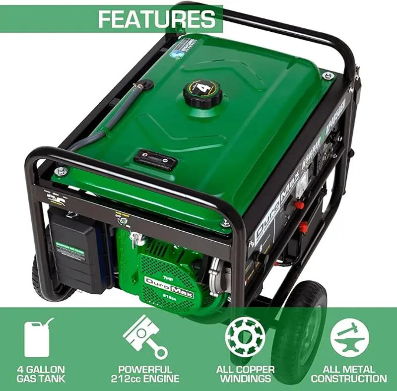 Description Picture 3 of itemGenerator-4850 Watt Gas or Propane Powered-Electric Start-Camping & RV Ready 50 State Approved Dual Fuel Portable Generator