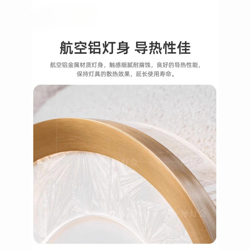Description Picture 5 of itemNew full spectrum eye protection round lamp for bedroom, modern ceiling light with a high-end feel