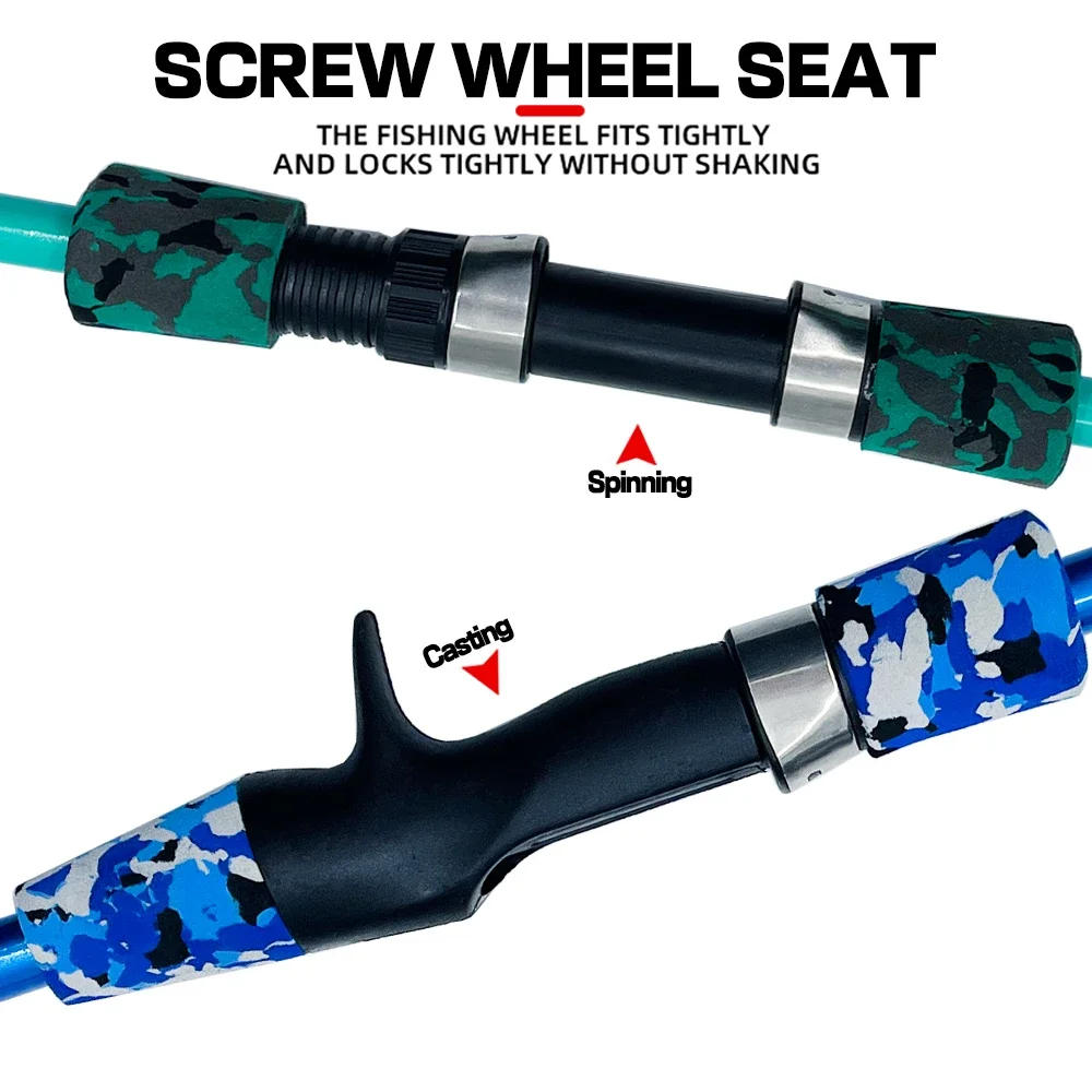 Description Picture 6 of itemLure Fishing Rod 1.3m/1.5M/1.8M Telescopic Spinning/Casting Carbon Fiber Fishing Pole Trout Feeder Carbon Fly Fishing Tackle