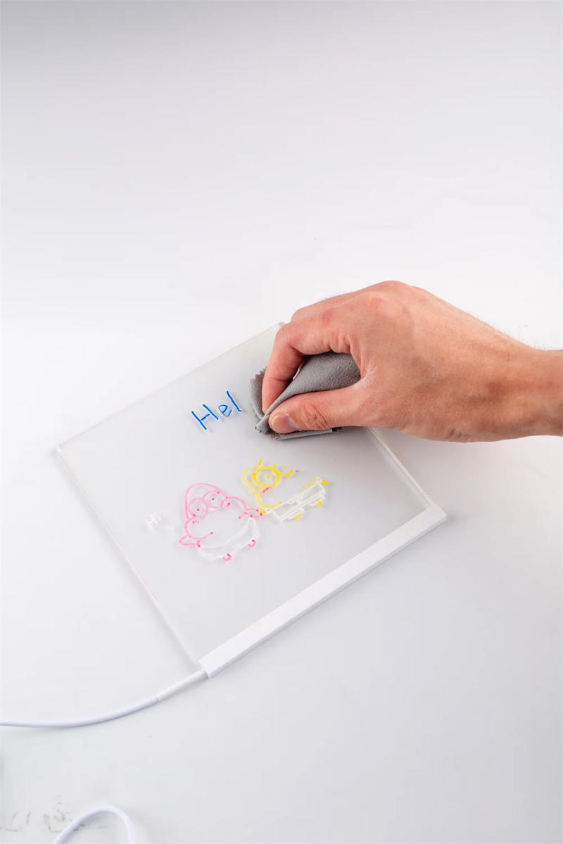 Description Picture 6 of itemTranparent Led Note Board Night Light Warm White Message Board Lamp USB Message Board With White/Colorful Pen DIY Gift