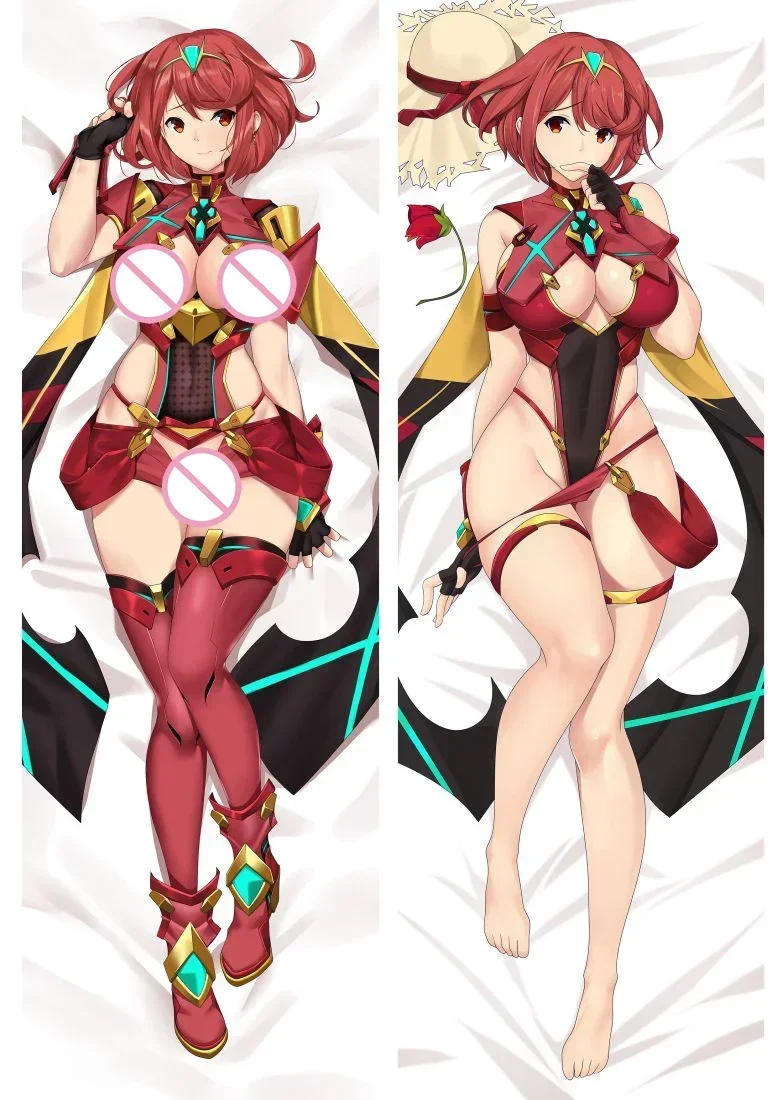 Description Picture 5 of itemAnime Decor Pillow Case Xenoblade Mythra Pyra Pneuma Dakimakura 2-Side Print Pillowcase Hugging Body Cushion Cover Otaku Waifu