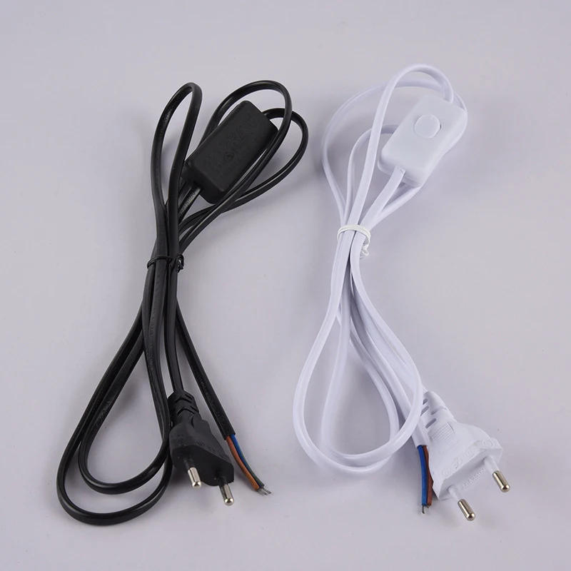 Description Picture 5 of itemUS EU Plug 303 220V Power Cable Cord With Switch US EU Electric Extension Cable Wire AC 220V Power Cord Desktop Strip Cable 1.8m