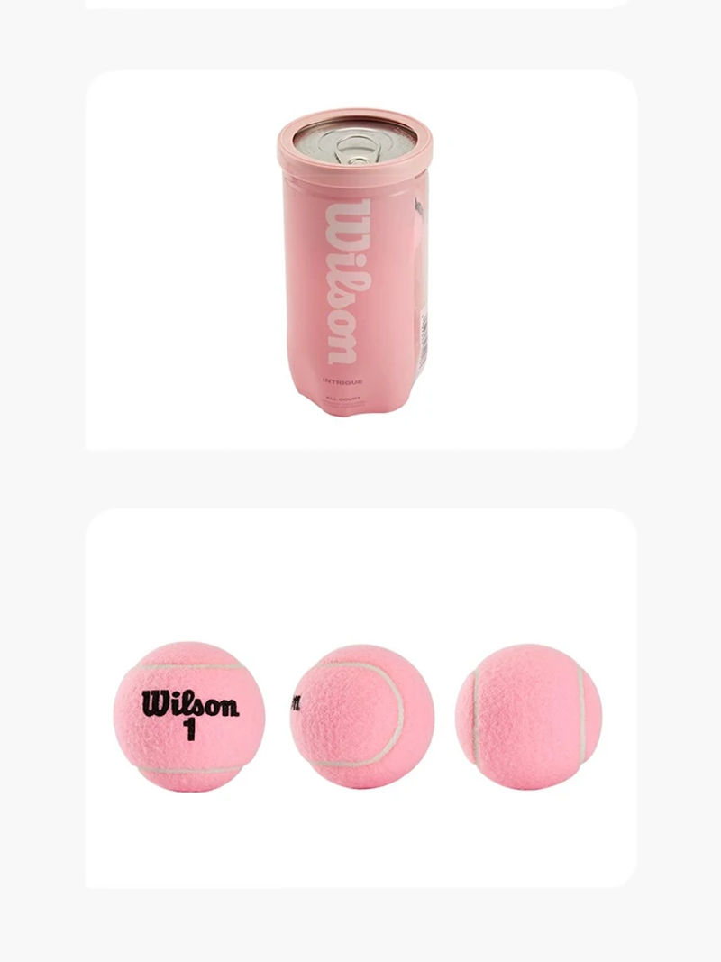 Description Picture 6 of itemWilson Professional Tennis Training Ball Beginner High Elasticity Indoor Sports Competition Resistant Balls Accessories Pink