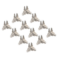 12Pcs Vintage Flower Case Box Triangle Corners With Screws For Furniture Wooden Jewelry Box Corner Protect Decorative