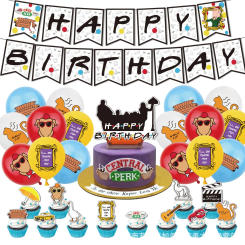 Friends Birthday Decoration Friends Tv Show Party Supplies  Birthday Balloons Friends Cake Topper Birthday Banner
