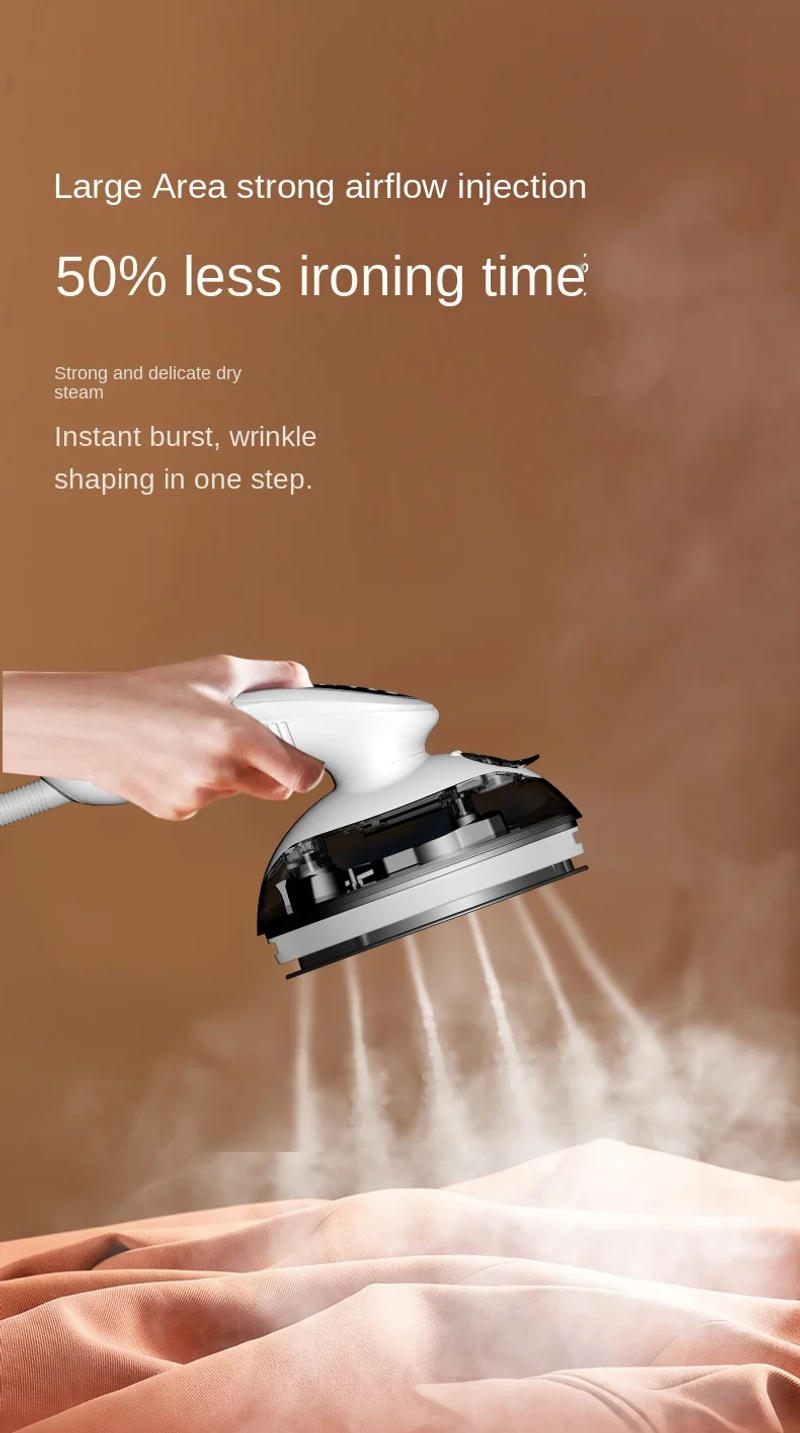 Description Picture 6 of itemProfessional Hand Garment Steamer Portable Handheld Electric Steam Iron For Clothes Mini Vertical Steam Generator For Travel