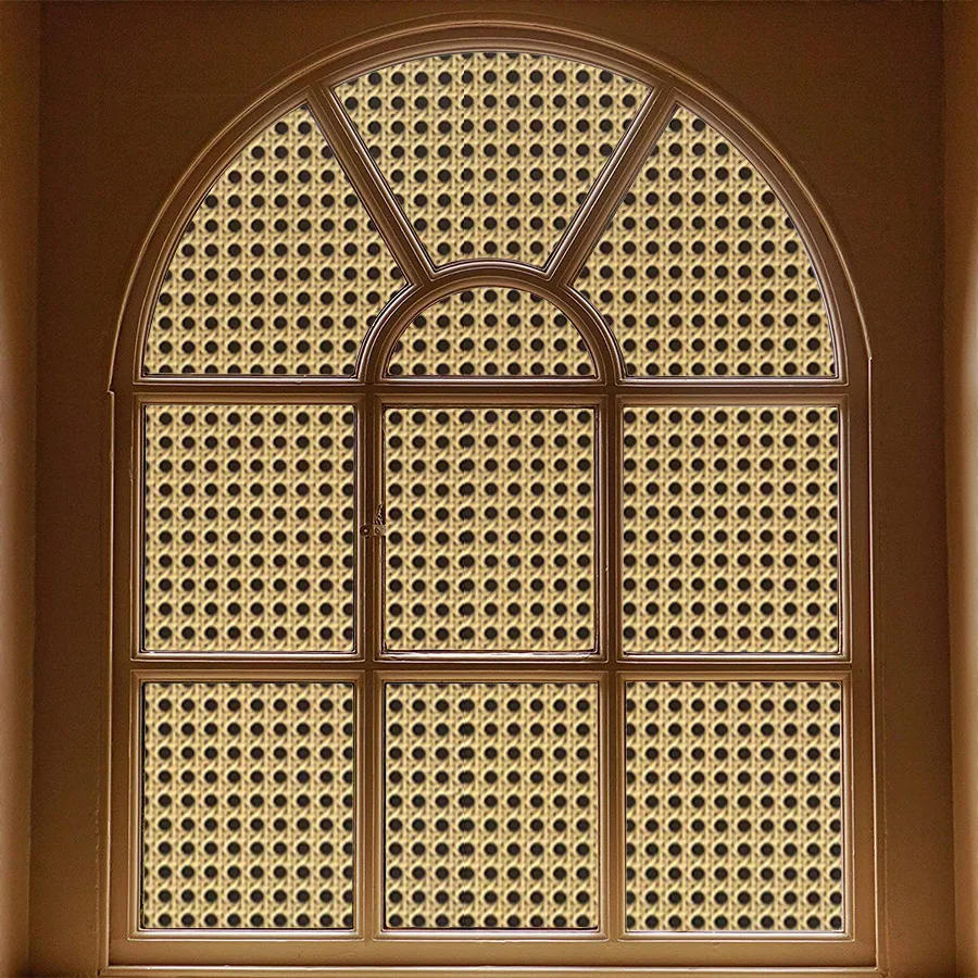 Description Picture 4 of itemRattan Pattern Honeycomb Lattice Self-adhesive Entrance Hall Waterproof Mildew-proof Wallpaper Chinese Style Homestay Decoration