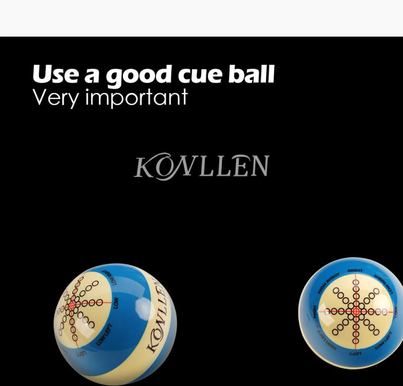 Description Picture 5 of itemKONLLEN Billiards Cue Ball Practice Training Artifact Replacement 2-1/4 / 2-1/16" Table Ball Practice Snooker Accessories