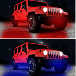 Automotive Colorful Chassis Light APP Decorative Voice Controlled Atmosphere Light 60 * 90 90 * 120 Modified Remote Control