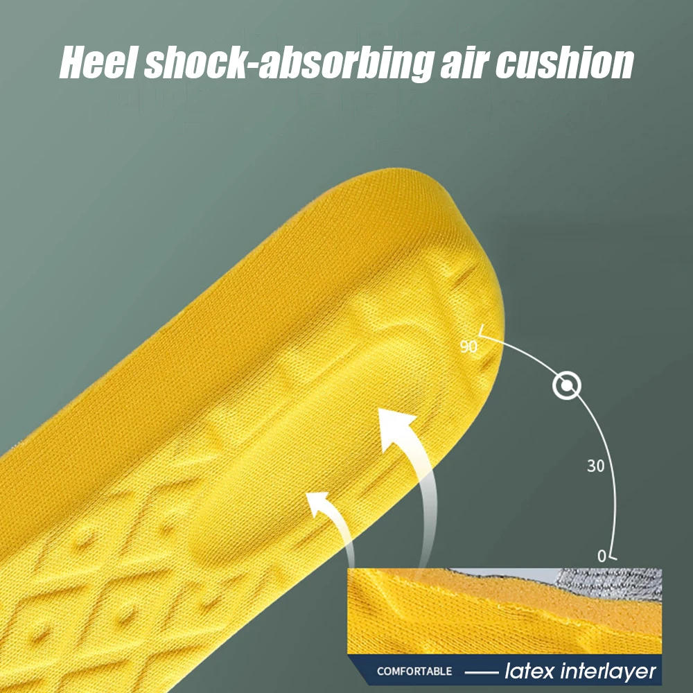 Description Picture 4 of item2/4pcs Memory Foam Insoles Sport Support Insert Shoe Pad Feet Care Breathable Mesh Insoles for Women Men Running Massage Insoles