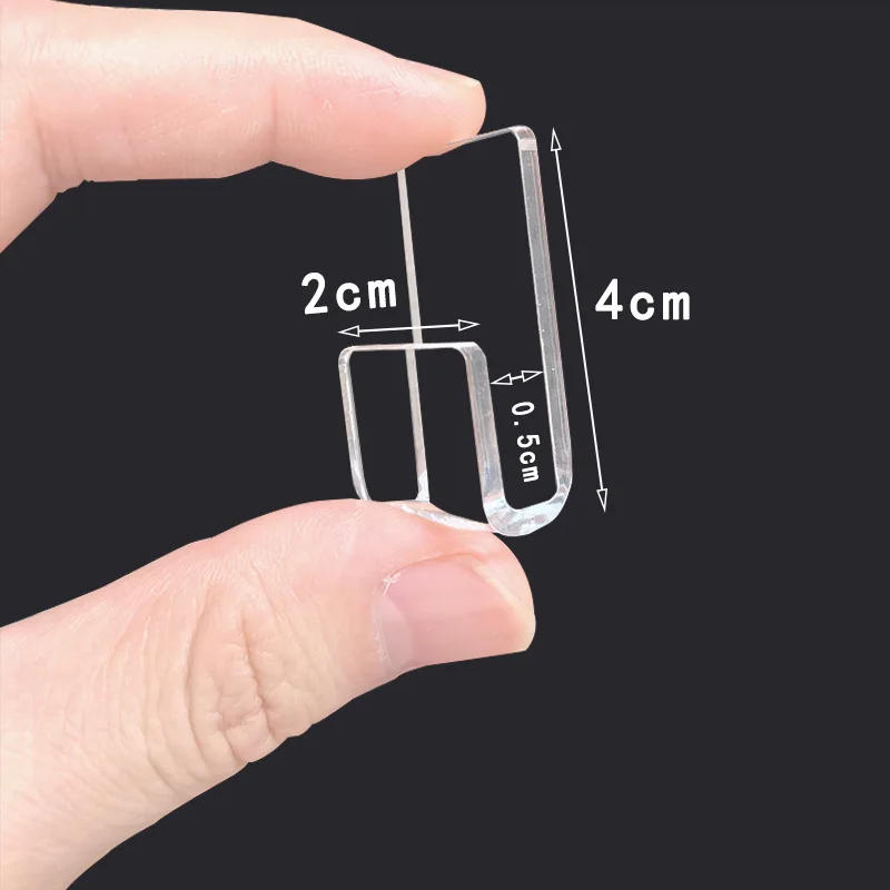 Description Picture 2 of item10Pcs/set Vinyl Record Display Shelf High Transparent Wall Mounted Acrylic Record Rack Hook No Screw Photo CD Record Wall Hook