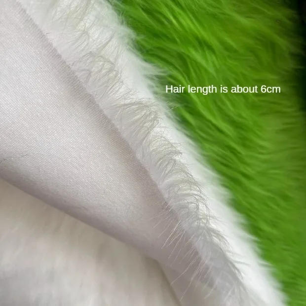 Description Picture 5 of itemSoft Long Hair Plush Fabric Faux Fur By The Meters for Toy Upholstery Cosplay Diy Sewing Cloth Black Blue Purple  Gray Beige Red