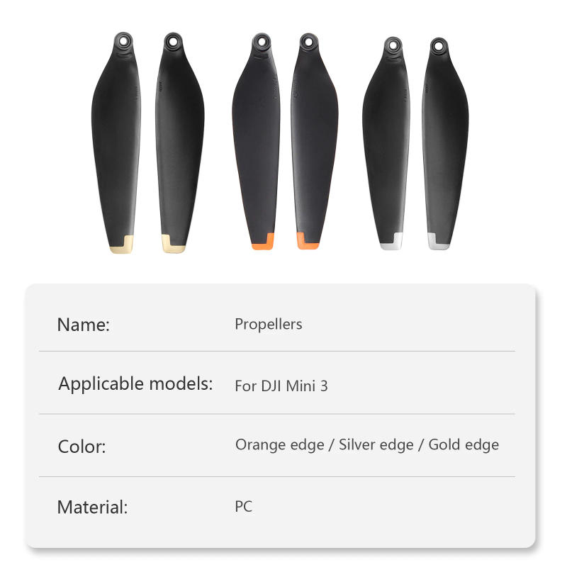 Description Picture 2 of item8/16 PCS Propeller Drone Blade Light Weight Quick Release Props Blade Screw Wing For DJI Mini 3 Drone Accessories