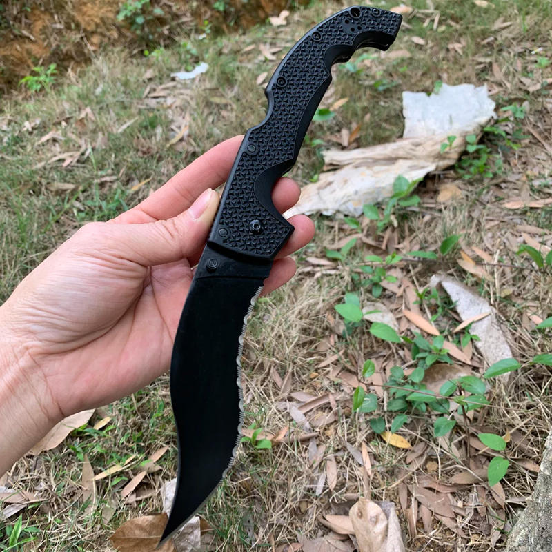 Description Picture 6 of itemLarge Voyager Cold Folding Pocket Knife Military Tactical Knives EDC Multipurpose Outdoor Survival Hunting Tanto Knife for Men