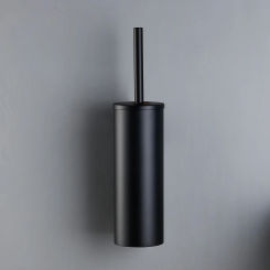 Black Stainless Steel Wall-Mounted Bathroom Accessories Toilet Brush