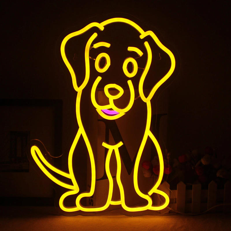 Description Picture 4 of itemGolden Dog Neon Signs Room Decoration for Wall Decor Ped Shop Sign Party Dog Club Decoration Dog Birthday Party Supplies USB Led